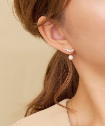 Phoebe/2wayグレインビジューフロートバックキャッチピアス/505749202