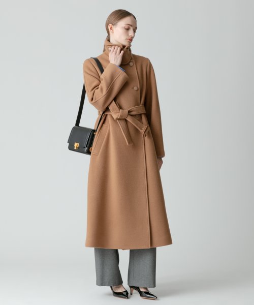 スプリットラグランロングコート 