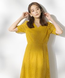 form forma/【chaco】小花柄レースドレスワンピース/結婚式/お呼ばれ/パーティー/クルーズ/発表会/505762516