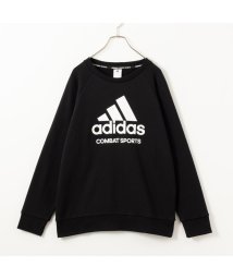 MAC HOUSE(women)(マックハウス（レディース）)/adidas アディダス ビッグロゴトレーナー 39183012/ブラック