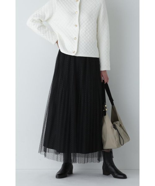 スクエアドットチュールスカート 