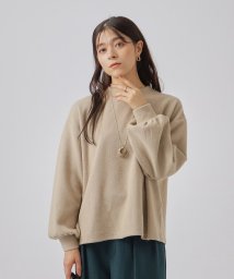 SHOO・LA・RUE　DRESKIP/ぽわん袖 フェイクパール釦付き 起毛リブトップス/505769817