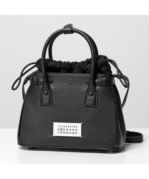 メゾン マルジェラ MAISON MARGIELA ショルダーバッグ 5AC レザー ドローストリングバッグ ブラック SB3WD0005 P4348 T8013