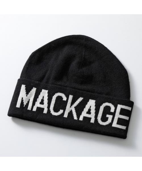 MACKAGE(マッカージュ)/MACKAGE ニット帽 KIKO－Z ビーニー ロゴ/ブラック
