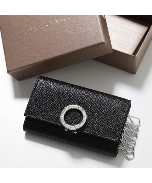 ブルガリBVLGARI☆グレインレザーキーケース☆アンバー☆新品 繰り出さ