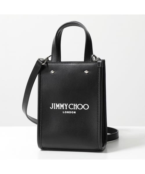 JIMMY CHOO(ジミーチュウ)/Jimmy Choo ショルダーバッグ MINI N/S TOTE ANR ロゴ/ブラック