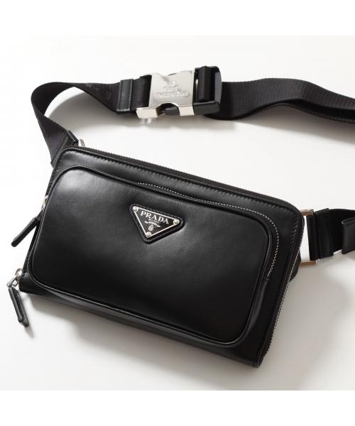 PRADA ボディバッグ SOFTY 2VH156 2DDJ レザー ベルトバッグ(505771019