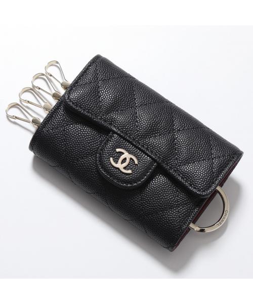 CHANEL キーケース AP0222 B10583 マトラッセ グレインド(505771434