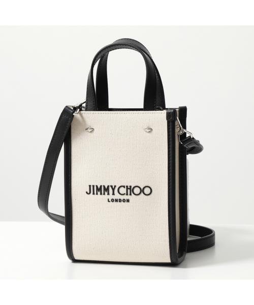 JIMMY CHOO(ジミーチュウ)/Jimmy Choo ショルダーバッグ MINI N/S TOTE CZM ロゴ/ナチュラル