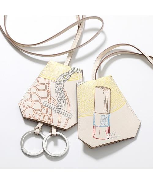 エルメス HERMES クロシェット レザーキーリング ネックレス（新品・未 