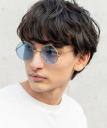 Rocky Monroe(ロッキーモンロー)/サングラス カラーレンズ メンズ レディース 伊達メガネ 丸眼鏡 丸型 ラウンド UVカット 紫外線対策 薄い色 色付き プレゼント お揃い アウトドア 131/ブルー