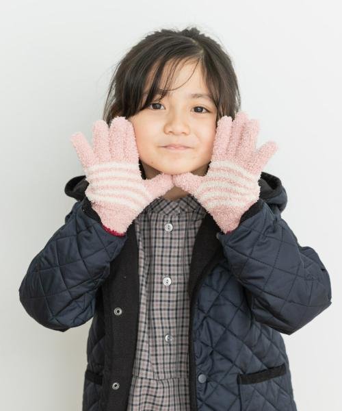 URBAN RESEARCH DOORS（Kids）(アーバンリサーチドアーズ（キッズ）)/マシュマロボーダー手袋(KIDS)/PINK