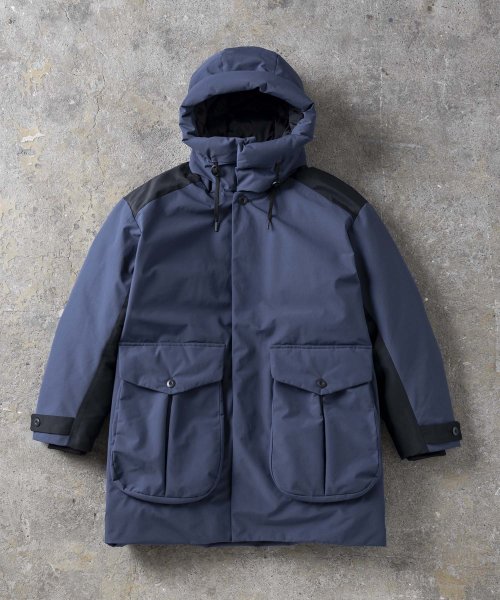 +phenix(＋phenix)/【MENS】ゴアテックスダウンコート GORE DOWN CARGO COAT / WINDSTOPPER(R) プロダクト BY GORE?TEX LABS/ネイビー