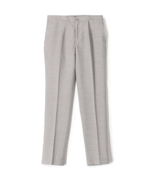 INCOTEX ウール ハーフシャーリング1プリーツスラックス 