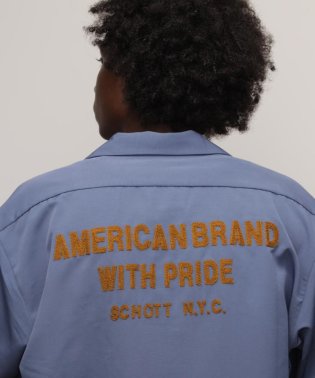Schott/TC WORK SHIRT"AMERICAN BRAND WITH PRIDE EMB"/刺繍ワークシャツ/505763933