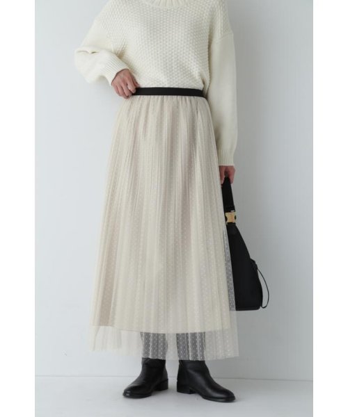 スクエアドットチュールスカート 