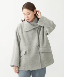 GIANNI LO GIUDICE/[日本製]ダブルノットモッサーウール混ショートコート/505773416