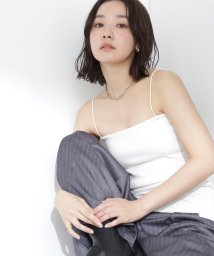 NATURAL BEAUTY BASIC(ナチュラルビューティーベーシック)/カップ付きリブキャミソール/オフ1