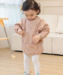 aimoha(aimoha（アイモハ）)/【aimoha－KIDS－】韓国子供服　かわいい防水ポケット付き食事服/ピンク