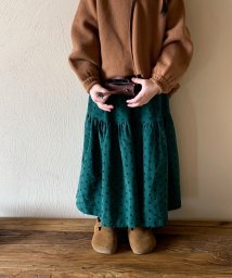 aimoha(aimoha（アイモハ）)/【aimoha－KIDS－】韓国子供服　ドット柄ロングスカート/グリーン