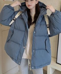 miniministore(ミニミニストア)/エコダウンジャケット フード付き韓国冬服/ブルー
