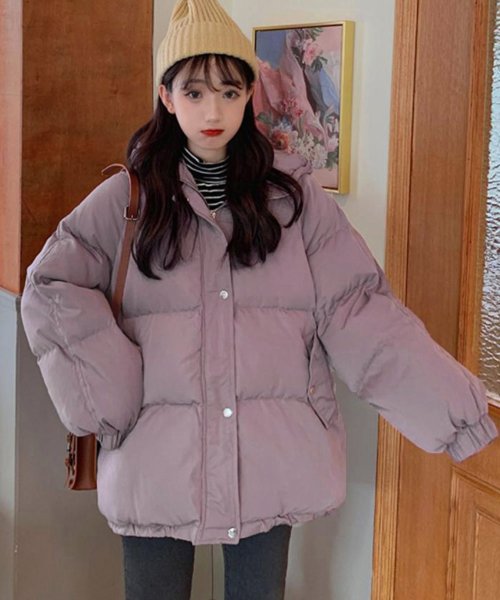 miniministore(ミニミニストア)/エコダウンジャケット フード付き韓国冬服/パープル