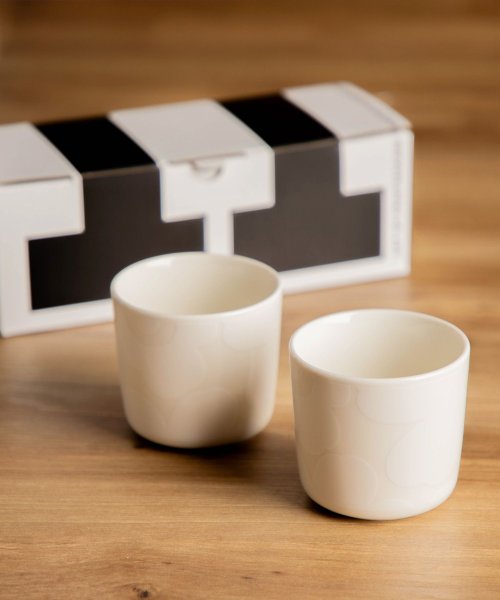 Marimekko(マリメッコ)/マリメッコ Marimekko 072592 グラス メンズ レディース 食器 ウニッコ コーヒーカップ ペア 2個セット ラテマグ スモールマグ オイバ 洋食/ホワイト