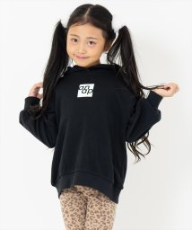 ANAP KIDS(アナップキッズ)/anap ボックス ロゴ 裏毛 スウェット パーカー 【ジュニアお揃い】 【親子お揃い】/ブラック