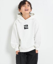 ANAP KIDS(アナップキッズ)/anap ボックス ロゴ 裏毛 スウェット パーカー 【ジュニアお揃い】 【親子お揃い】/ホワイト