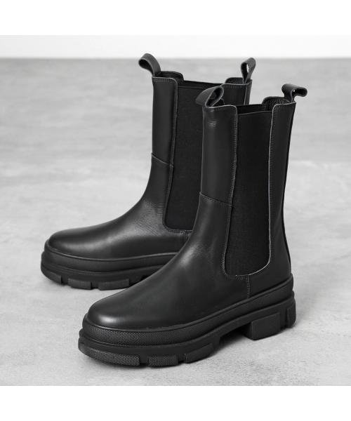 REMME ブーツ ZH－05386 レザー ミドルブーツ サイドゴア REMME ブーツ レザー ミドルブーツ