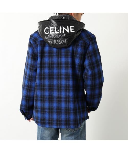 CELINE(セリーヌ)/CELINE シャツジャケット 2W410994R ウールフランネル チェック/その他
