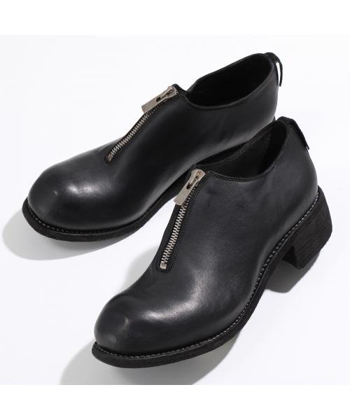 セール】GUIDI レザーシューズ PL0FZ フロントジップ(505775969 