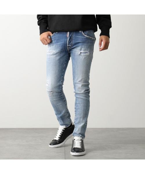 DSQUARED2 ジーンズ S71LB1255 S30664 デニムパンツ DSQUARED2 ジーンズ S71LB1255 S30664 ウォッシュ加工 ダメージ加工
