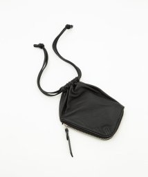 nano・universe(ナノ・ユニバース)/ED ROBERT JUDSON/drawstring L－zip purse/ブラック