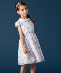 a.v.v(KID'S)(アー・ヴェ・ヴェキッズ)/[110－130]【セレモニースタイル】丸襟シアーチェックワンピース/ラベンダー