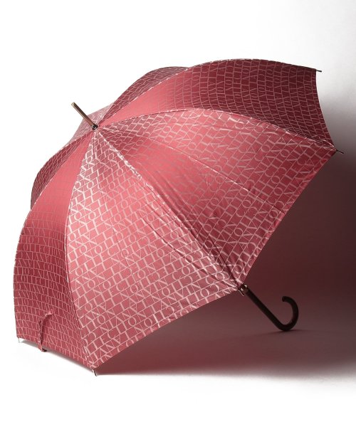 LANVIN Collection(umbrella)(ランバンコレクション（傘）)/傘　ロゴジャガード/レッド
