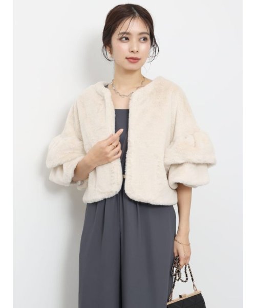 リルフェテ(Rire fete) |ティアードスリーブファージャケット  