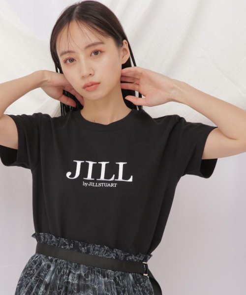 JILL by JILL STUART(ジル バイ ジル スチュアート)/JBオーガニック刺繍ロゴTシャツ/ブラック
