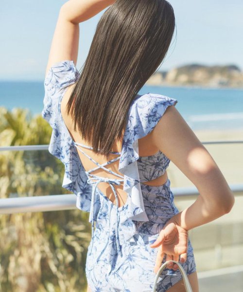 バックレースアップフリルワンピース JILL 予めご了承ください