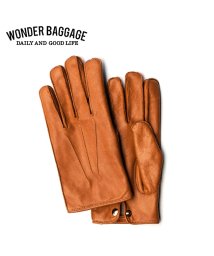 WONDER BAGGAGE(ワンダーバゲージ)/ワンダーバゲージ 手袋 本革 馬革 カシミヤ 洗える  紳士用 メンズ 日本製 ブランド WONDER BAGGAGE WB－A－017 WB－A－017/キャメル