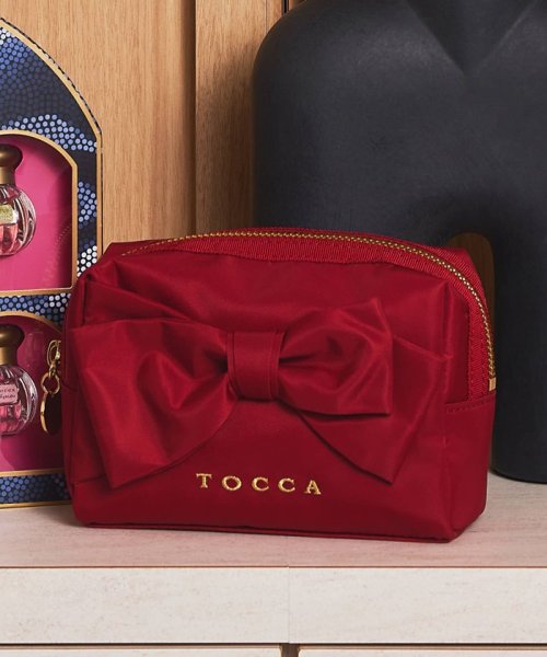 TOCCA(TOCCA)/RIBBON KNOT POUCH ポーチ/【新色】ワイン系