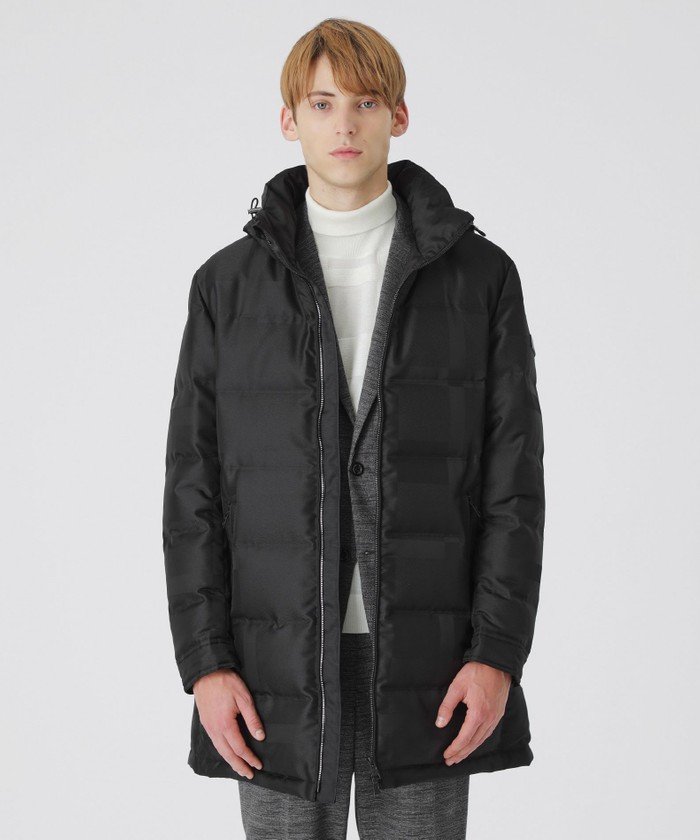 シャドークレストブリッジチェックロングダウン(505738925)｜HANKYU 