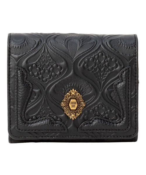 ANNA SUI BAG(アナスイ（バッグ）)/ノヴァ BOX二つ折り財布/ブラック