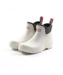 HUNTER(ハンター)/ハンター HUNTER レディース レインブーツ 防水 長靴 雨靴 防滑 ショートブーツ HI－WFS3020RMA/ホワイト