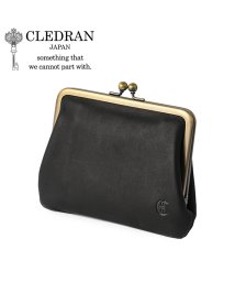 CLEDRAN(クレドラン)/クレドラン 財布 ミニ財布 ミニウォレット がま口 レディース ブランド レザー 本革 日本製 CLEDRAN CL3596/ブラック