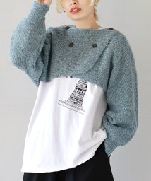 e-zakkamaniastores/クロスラップ ニットショートプルオーバー/505778022