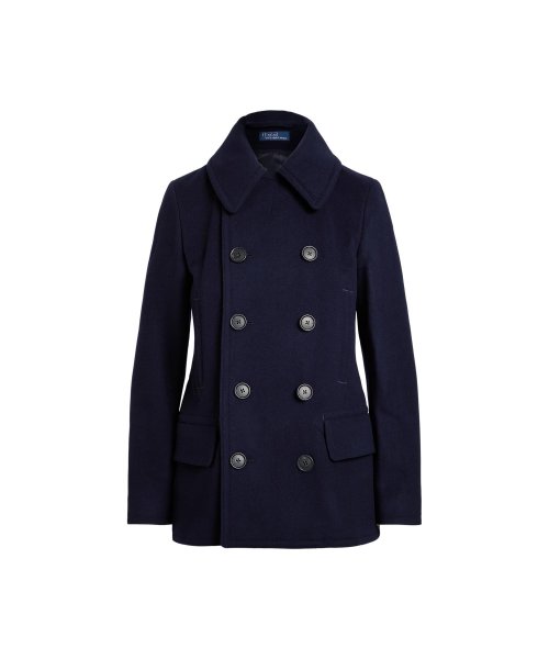 ウールカシミヤ ピーコート 