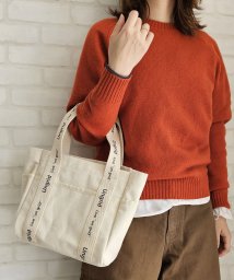 UNGRID bag(アングリッド　バッグ)/キャンバス ロゴテープミニトートバッグ/IVO