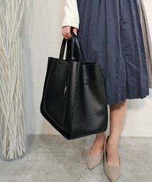 MERCURYDUO（BAG）(マーキュリーデュオ（バッグ）)/ラージポケット　2WAY ラージトートバッグ　キーリングチャーム付き/BLK