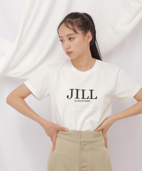 JILL by JILL STUART(ジル バイ ジル スチュアート)/JBオーガニック刺繍ロゴTシャツ/クロバイカラー1
